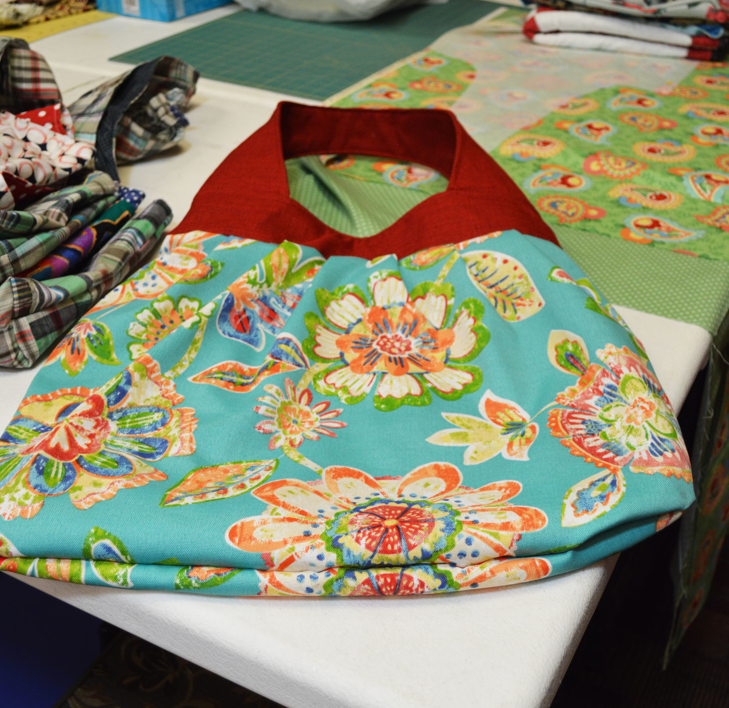 Aviva Divas enjoy camaraderie while sewing for others
